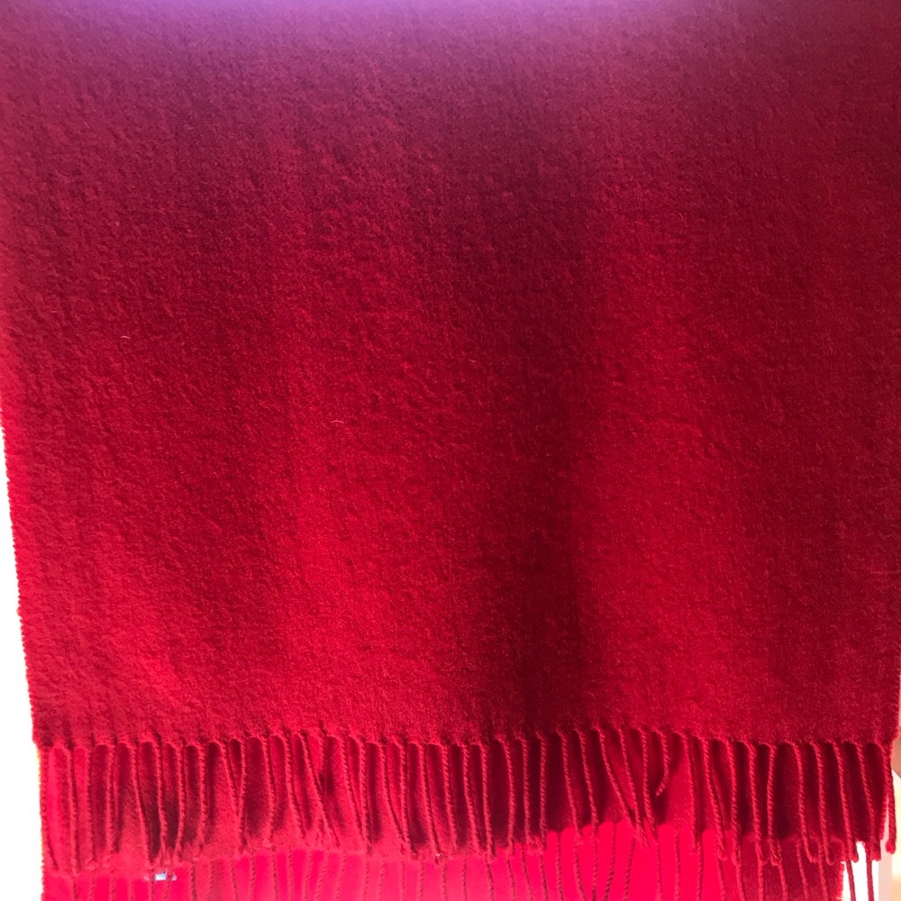 Turnbull & Abber - Bright Red cashmere Scarf 🧣